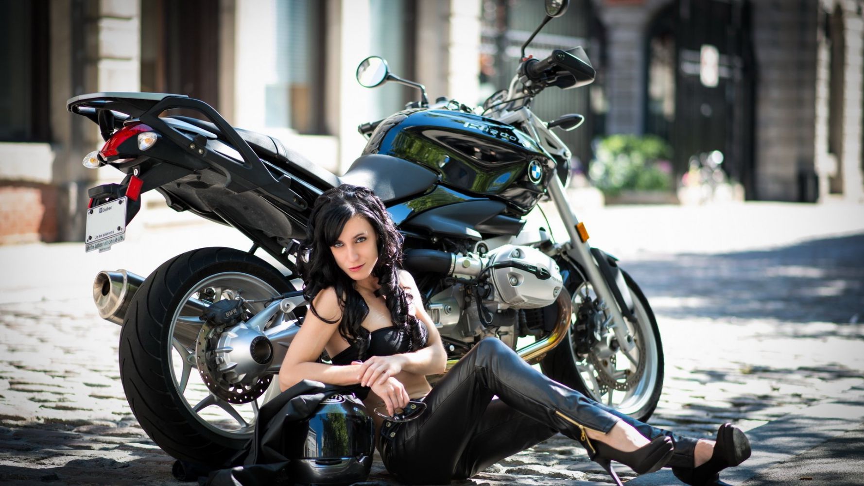 European women on bikes in Rajamandri