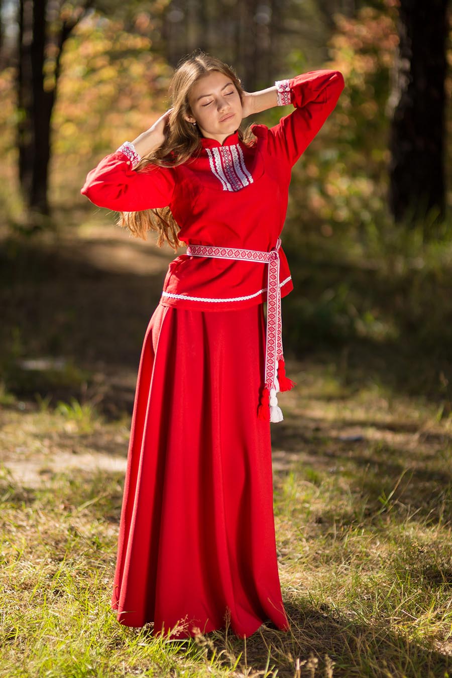 Underwear Women in Slavic costumes in Rajamandri