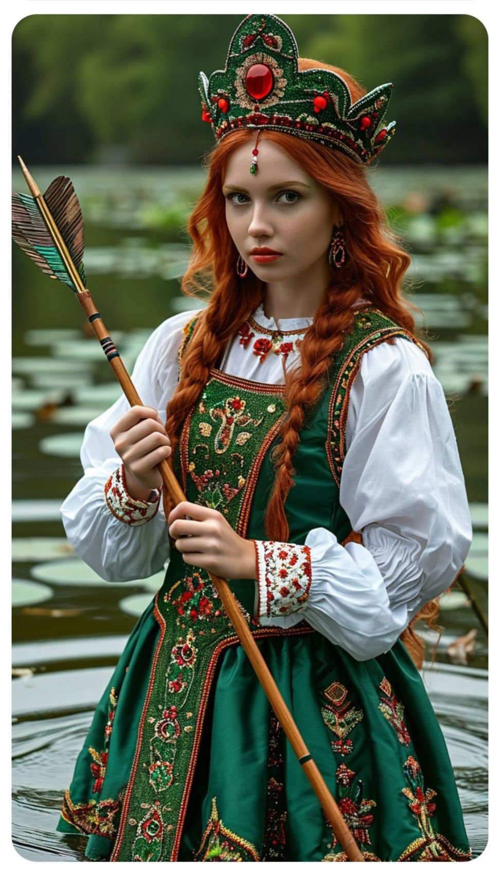 Nude girl Girls in Slavic costumes in Rajamandri